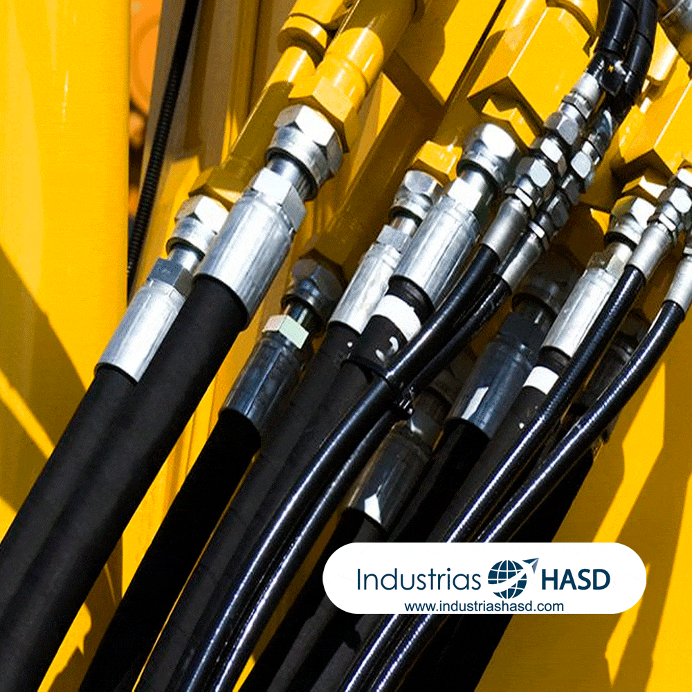 Mangueras de dirección hidráulica profesional con acoples certificados, servicio de Industrias HASD.